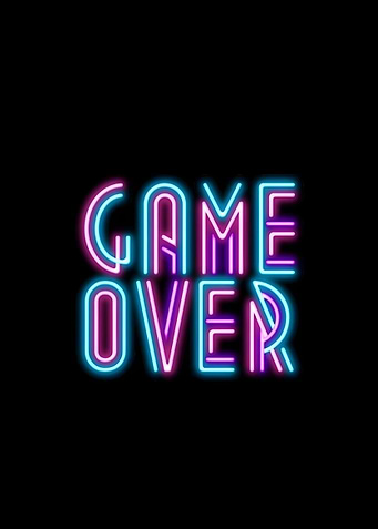game over text