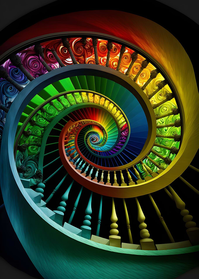 Spiral Staircase Swirl