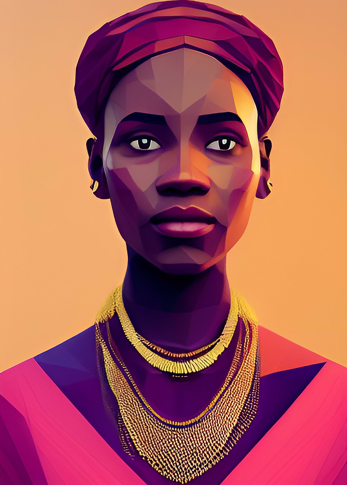 African woman portrait