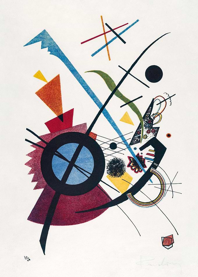 Violet lithograph print