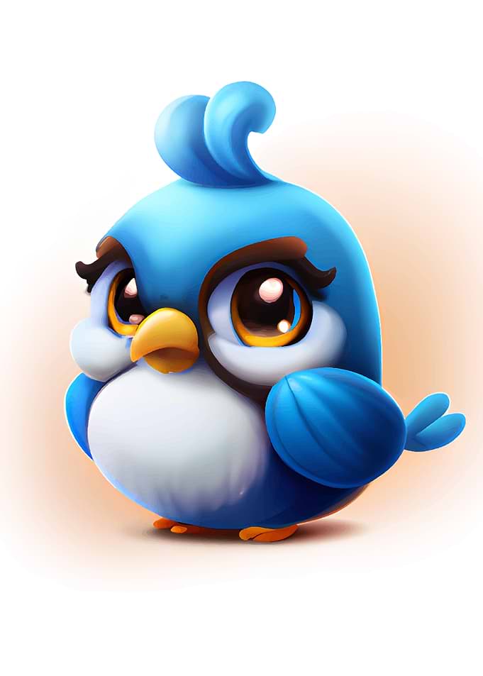 Cute Blue Bird