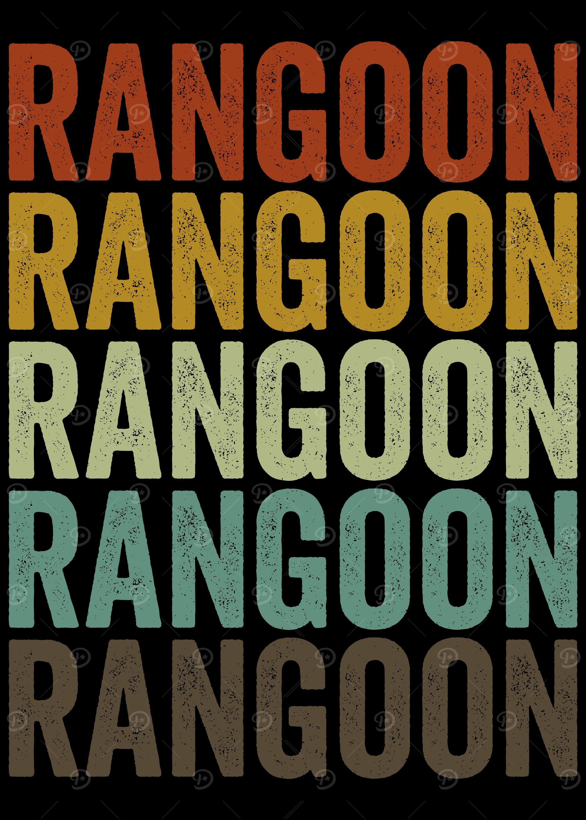 Rangoon Myanmar Retro
