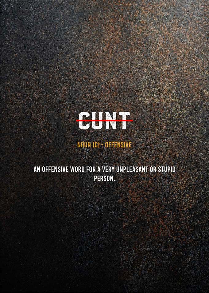 cunt definition text art