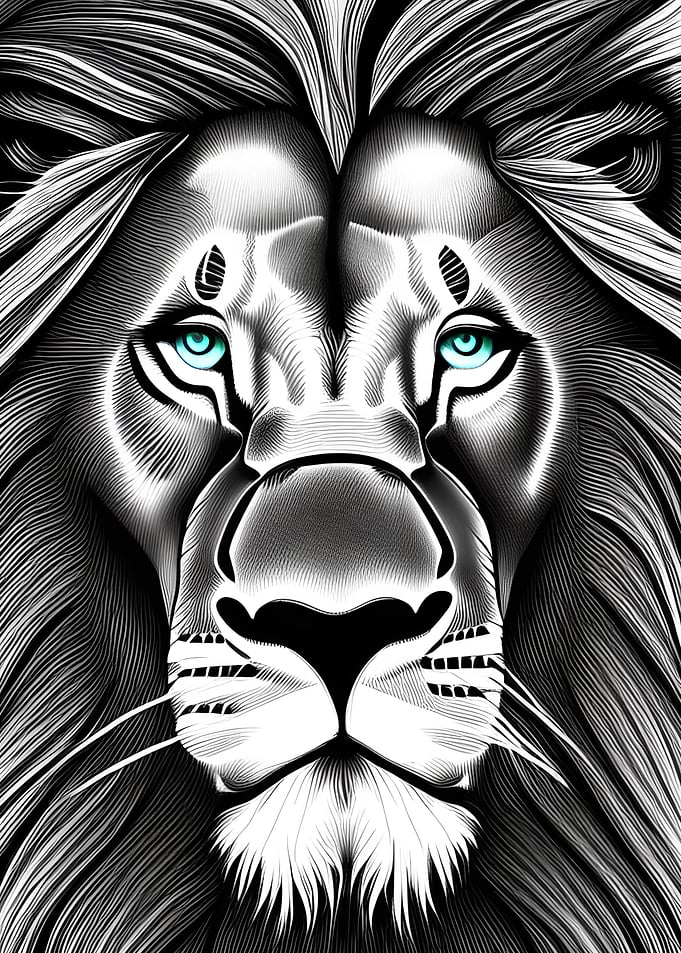 Vintage Animal Lion King