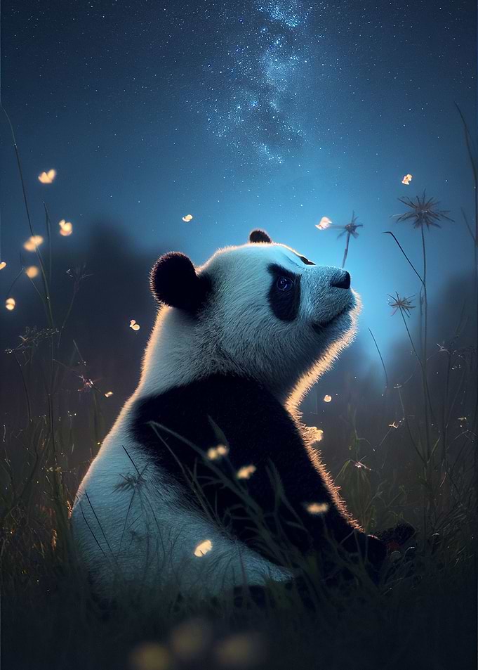 Panda Galaxy Animal
