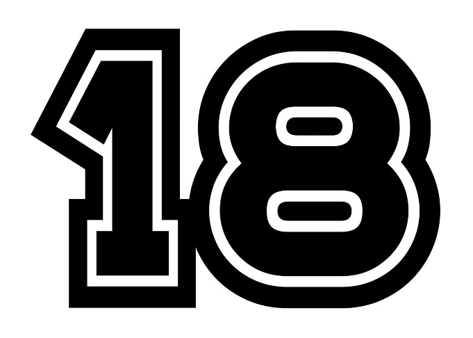 eighteen
