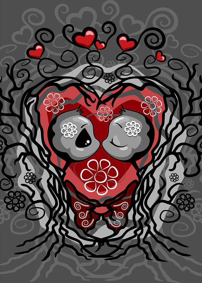 Love Creepy Cute Kiss