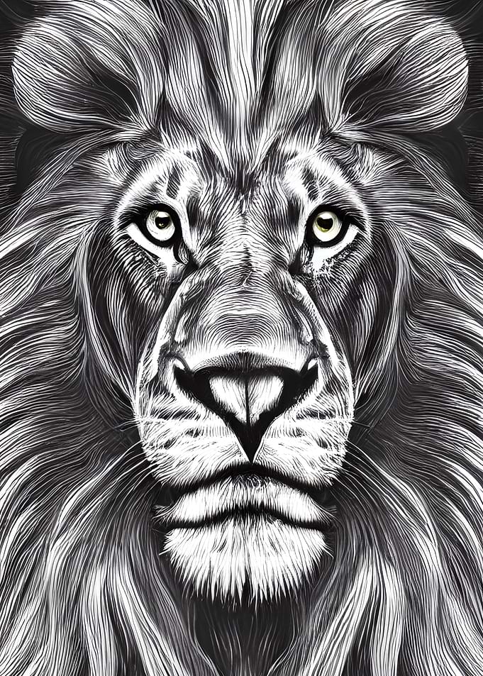 Vintage Animal Lion King
