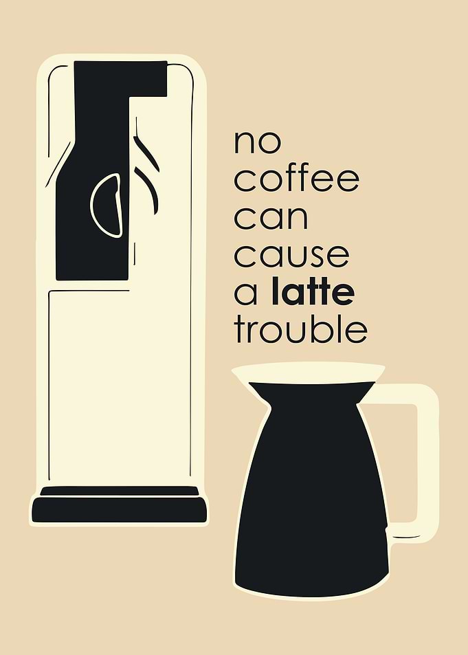 Coffee Quote Poster