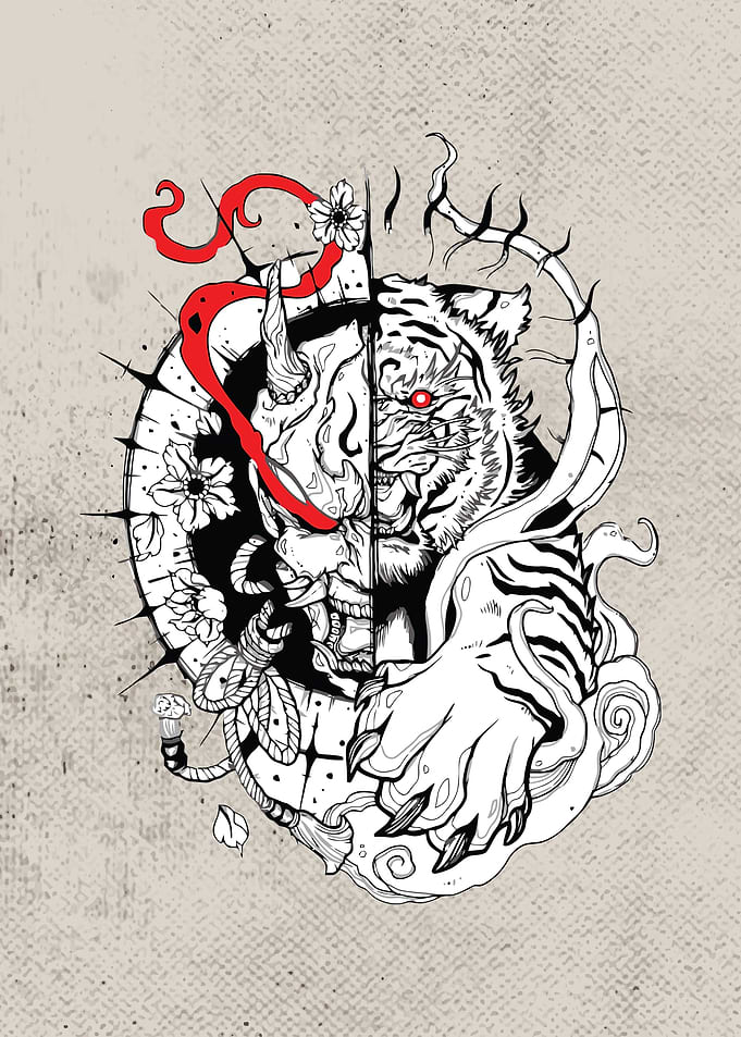 Japanese Oni Demon