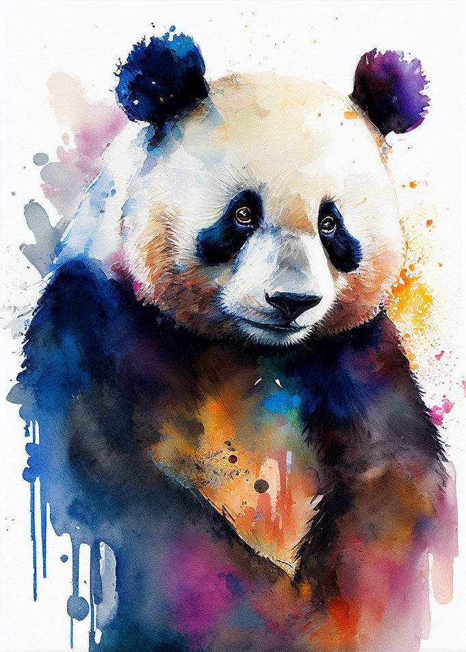 Panda Watercolor