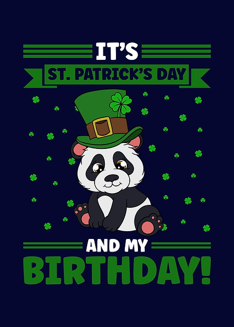 St Patricks Day Panda
