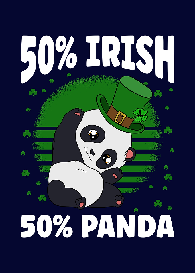 St Patricks Day Panda