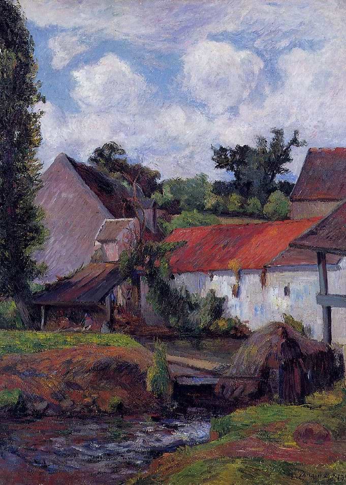 farm in osny 1883 Gauguin