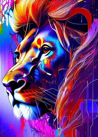 Lion Abstract I