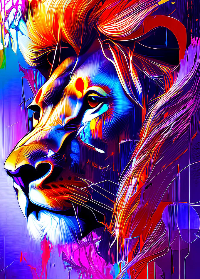 Lion Abstract I