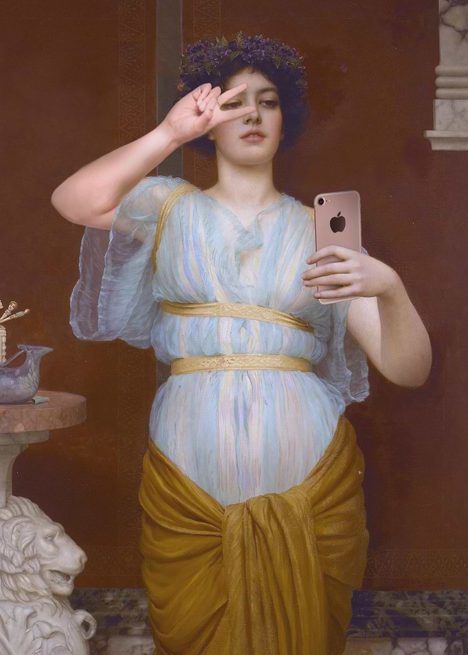 The vintage selfie