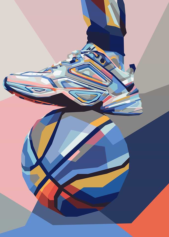 Shoes and ball