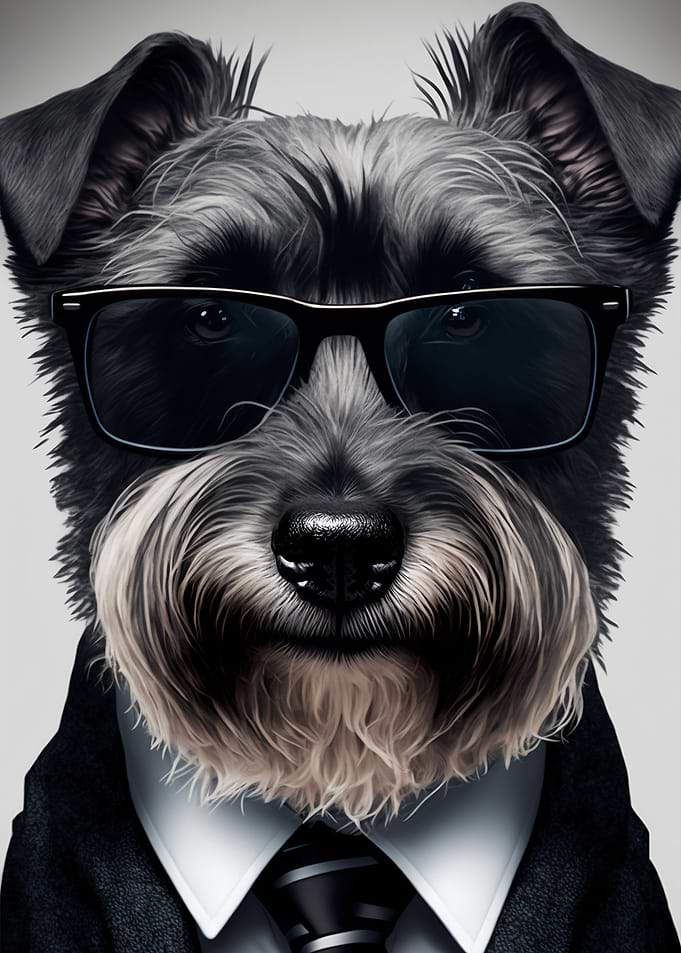 Secret Agent Terrier Dog
