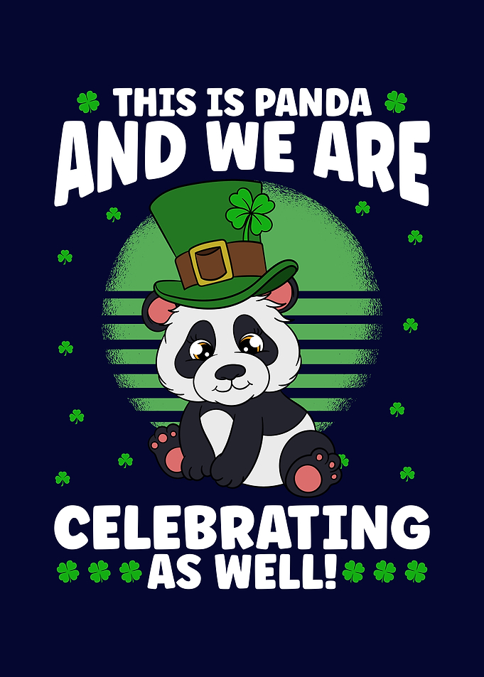 St Patricks Day Panda