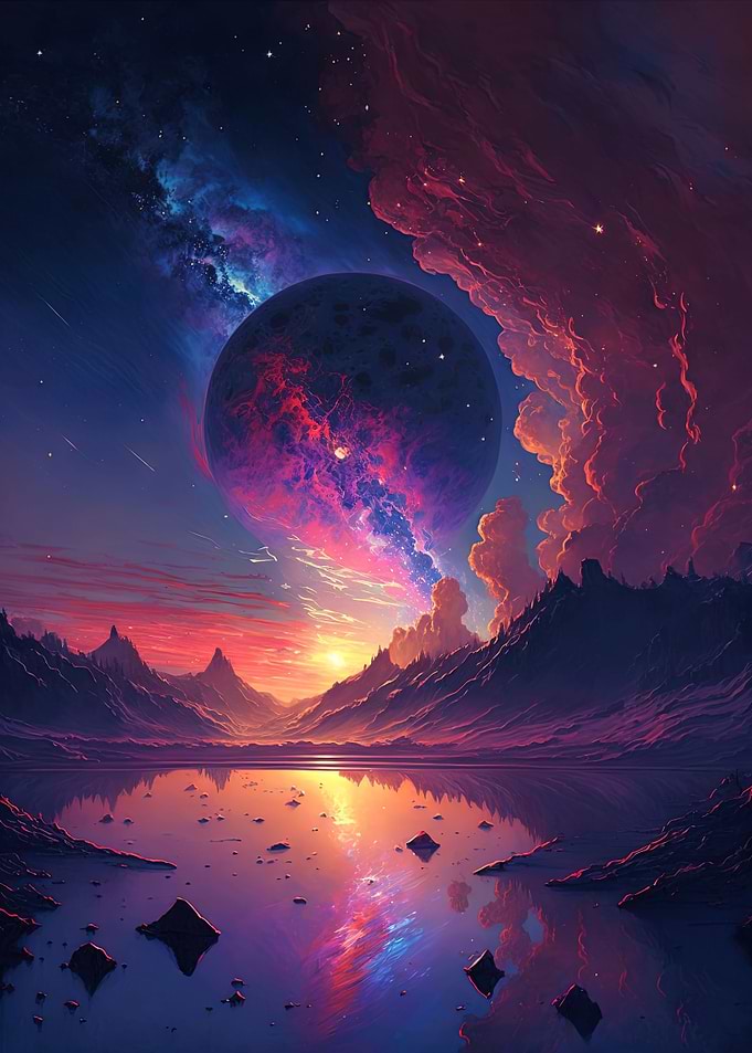 Water and Space Landscape