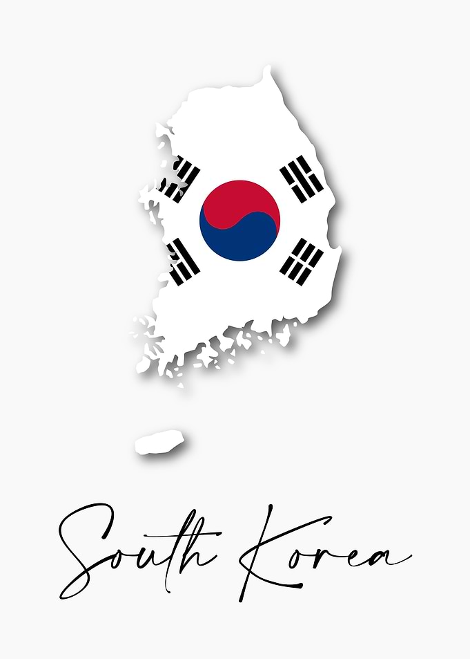South Korea Country Map