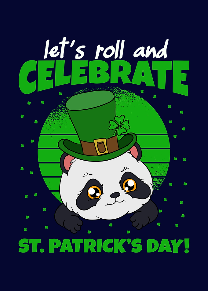 St Patricks Day Panda