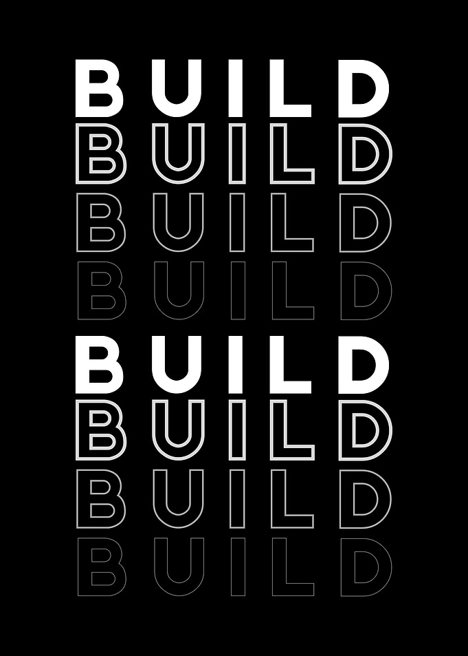 inspirational word Build