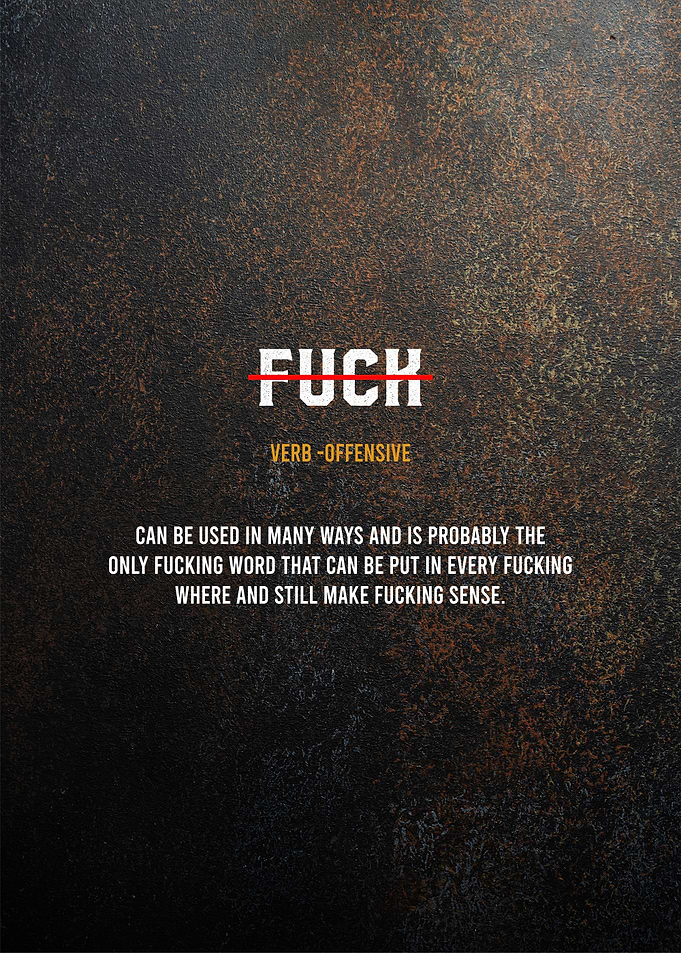fuck definition text art