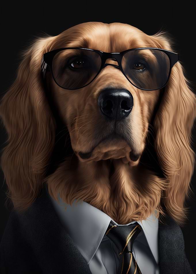 Secret Agent Spaniel Dog