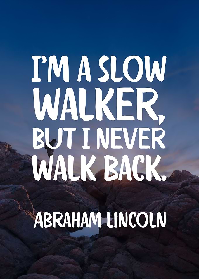 No turning back