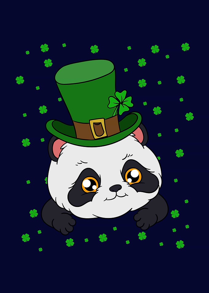 St Patricks Day Panda
