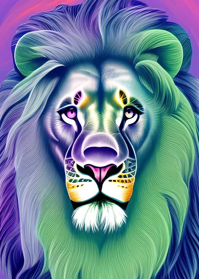 Lion King Animal Art