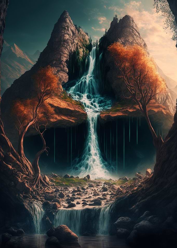 Breathtaking waterfall