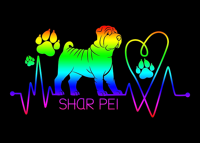 Shar Pei LGBT Heartbeat