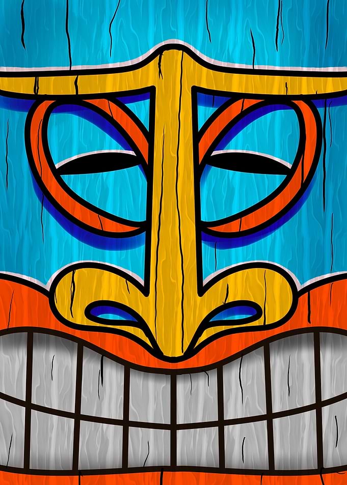 Tiki Mask Sad