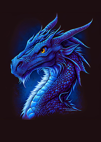 Chinese Azure Blue Dragon