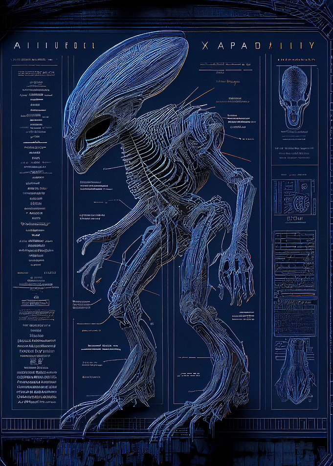 An alien blueprint