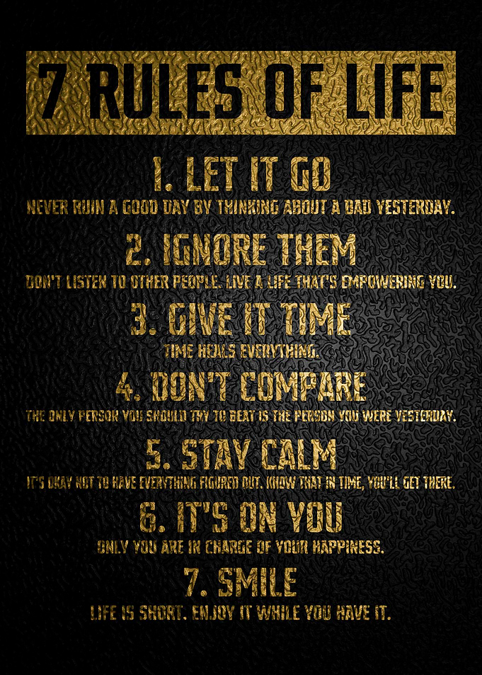 7 Rules of Life Gold