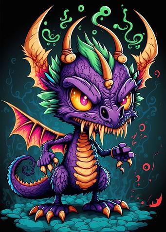 Cute but Evil Dragon