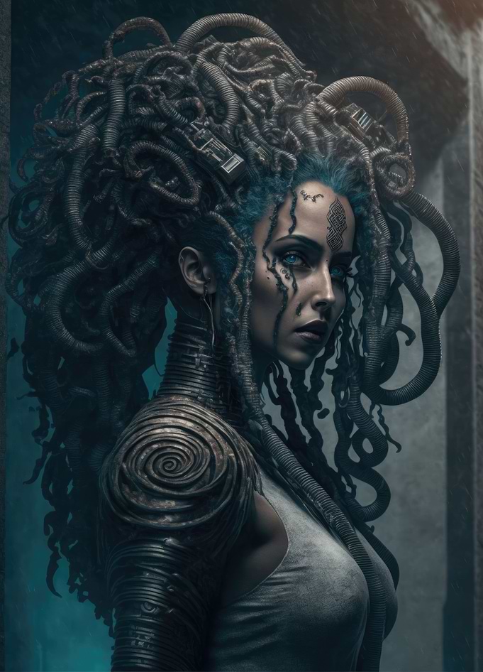 Cyberpunk Medusa