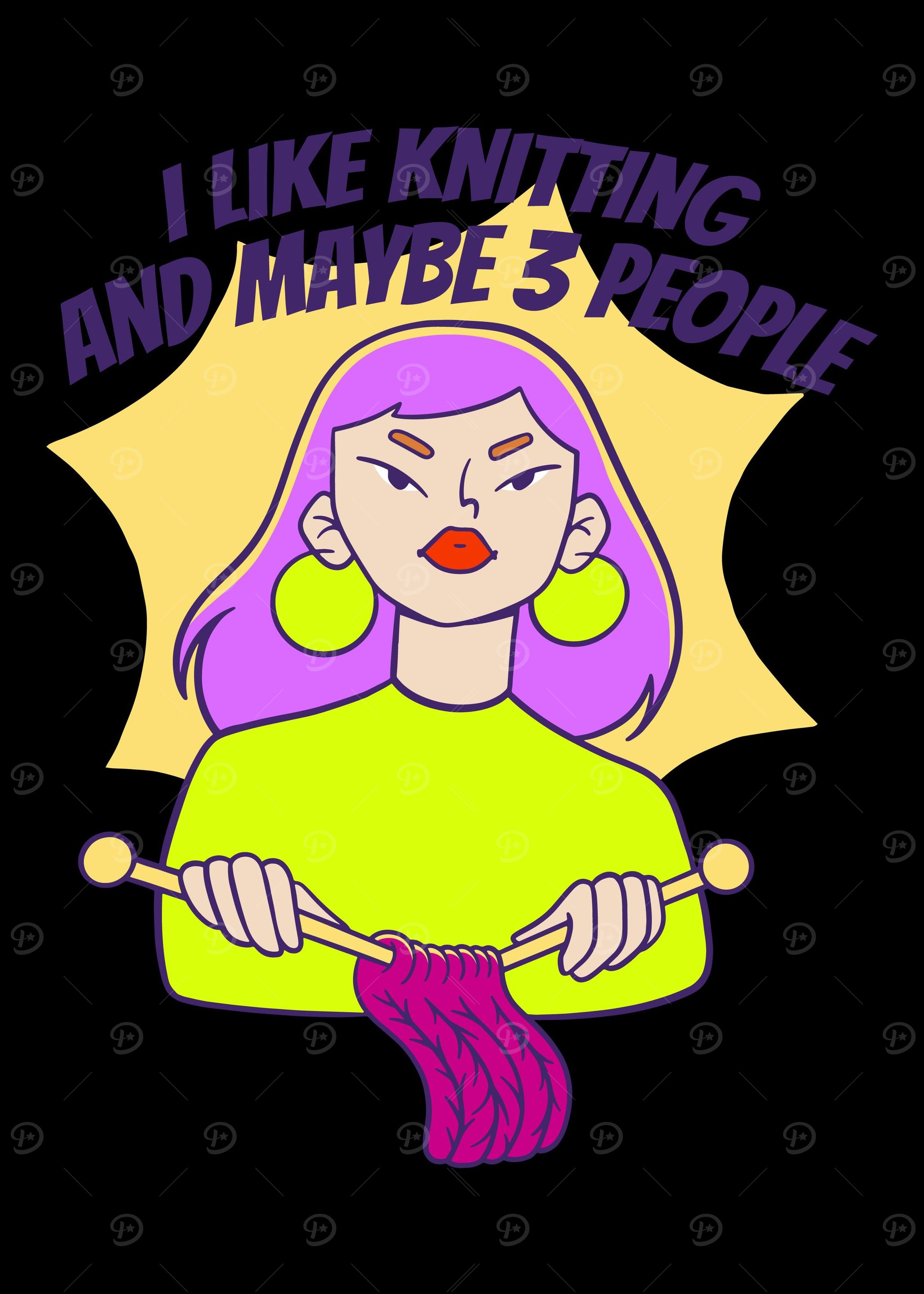 I like knitting and maybe