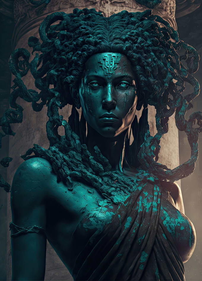 Cyberpunk Medusa