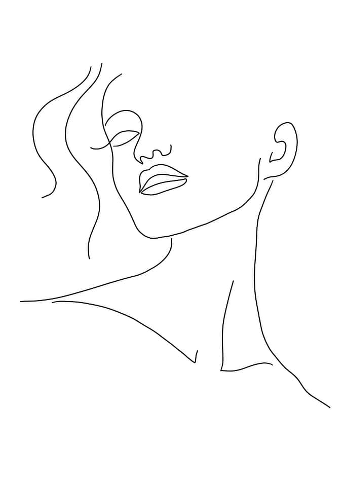Minimalist Woman Poster