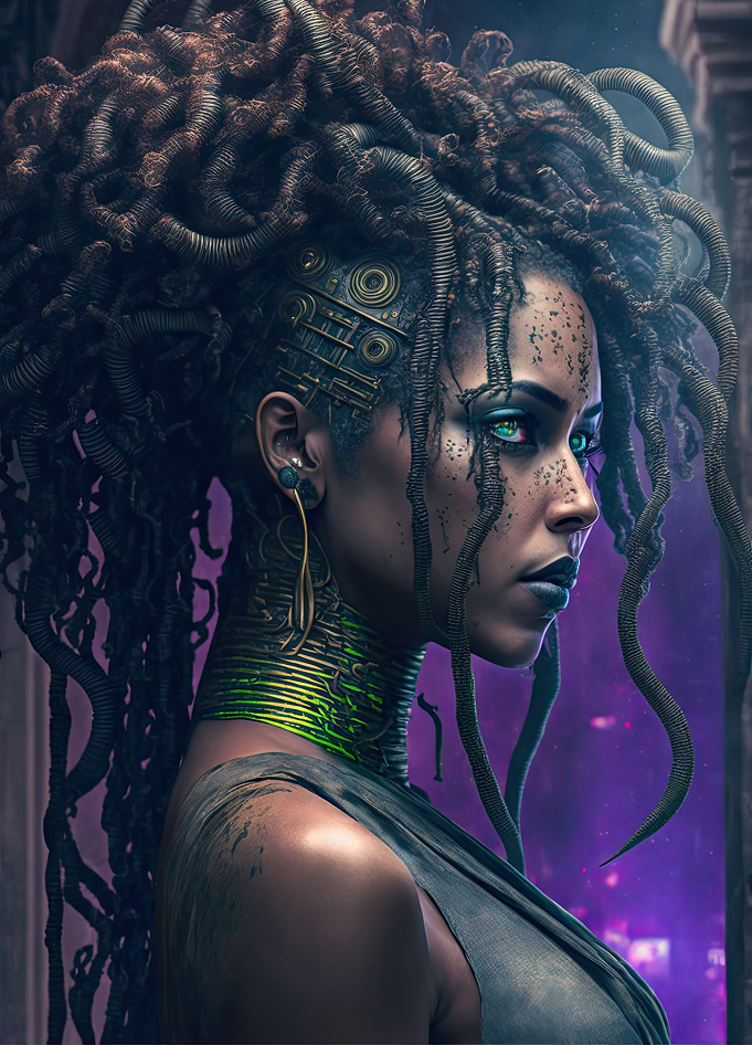 Cyberpunk Medusa