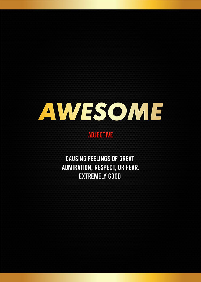 funny awesome definition