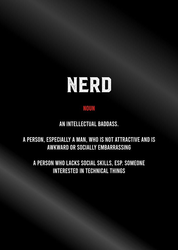 nerd motivational text art