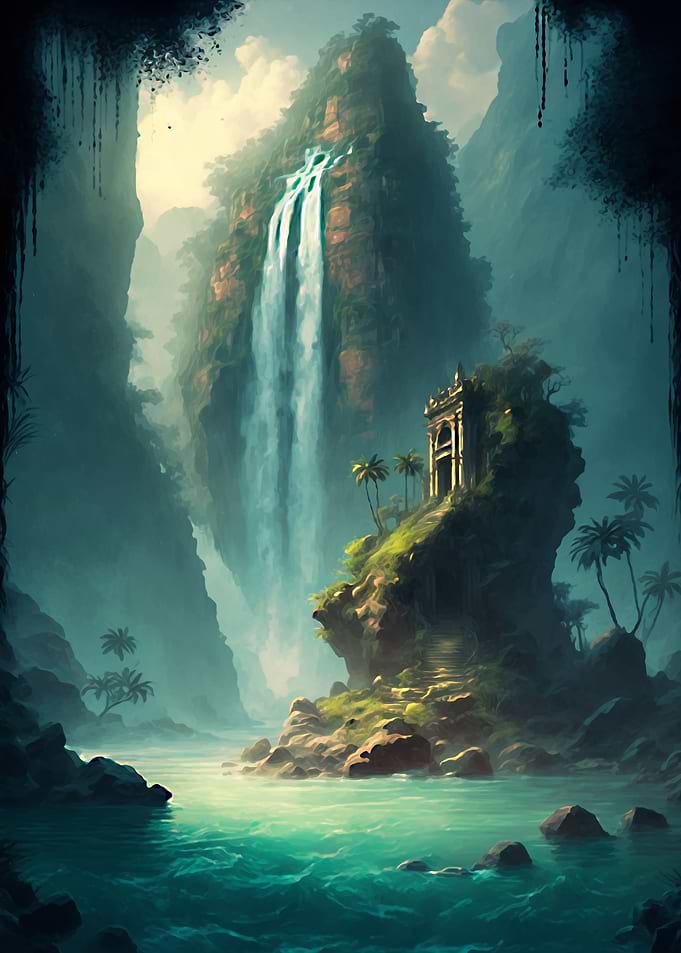 fantasy waterfall