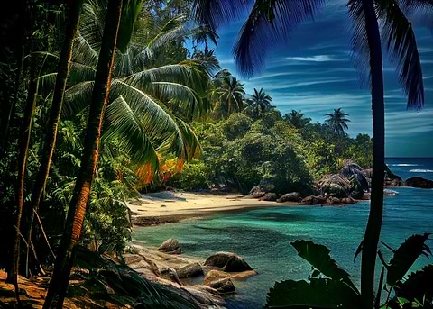 Coconut Cove — metal poster wall art
