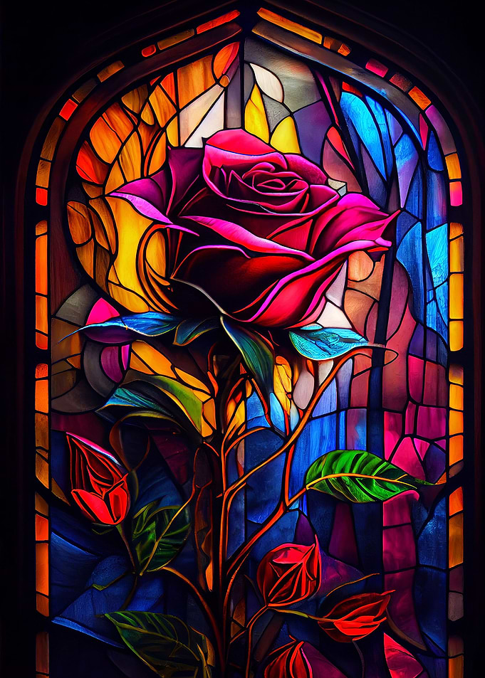 Valentines Stained Glass